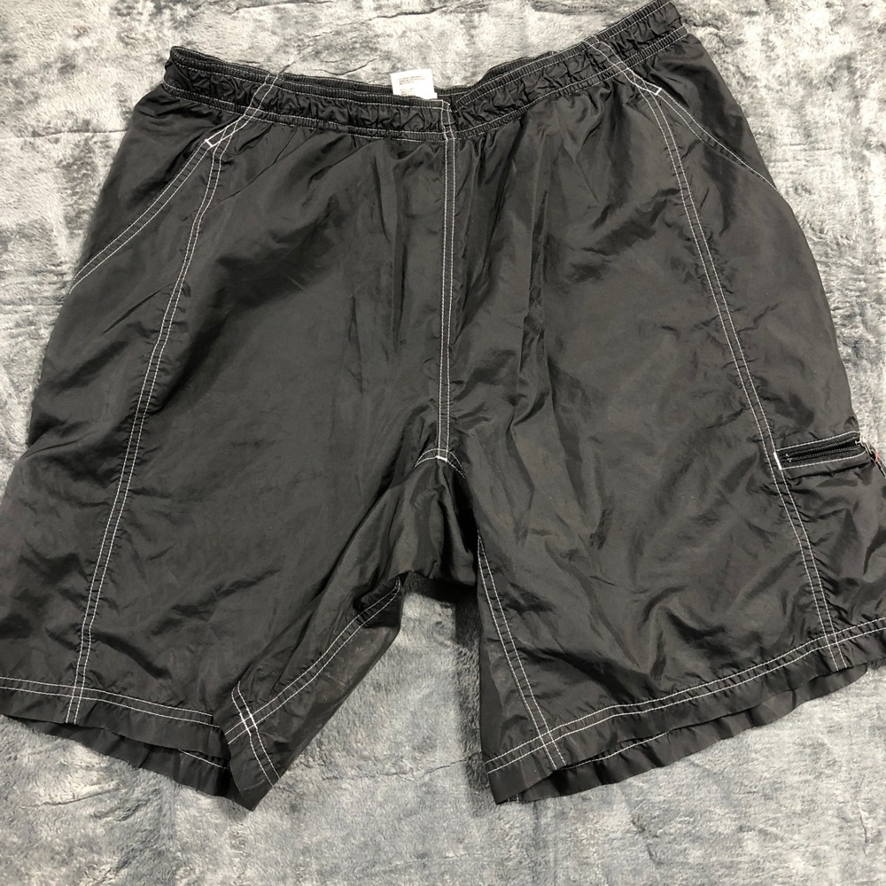 The North Face Athletic Shorts Mens M Black‎ Ripstop Mesh Lined Contrast Stitch